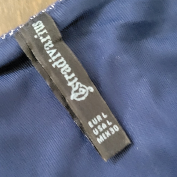 Stradivarius Fit & Flare Tank Style Jersey Knit Dress Fits Like Medium Blue. - Picture 5 of 10